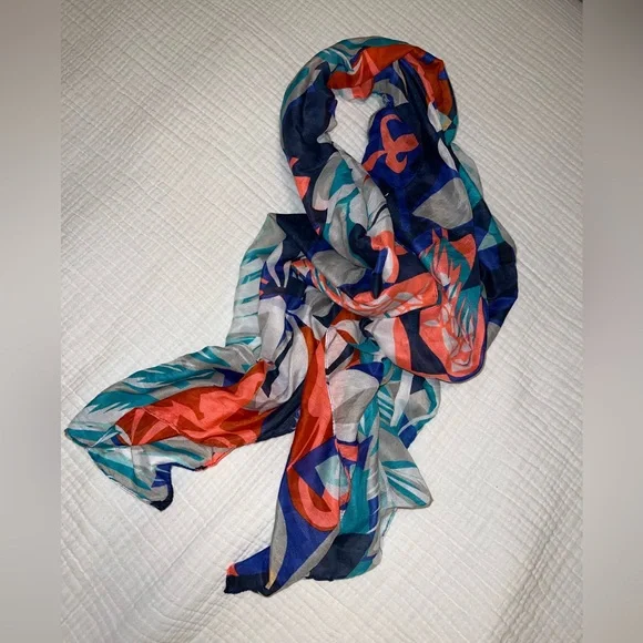 Colorful Patterned Scarf - Picture 1 of 4